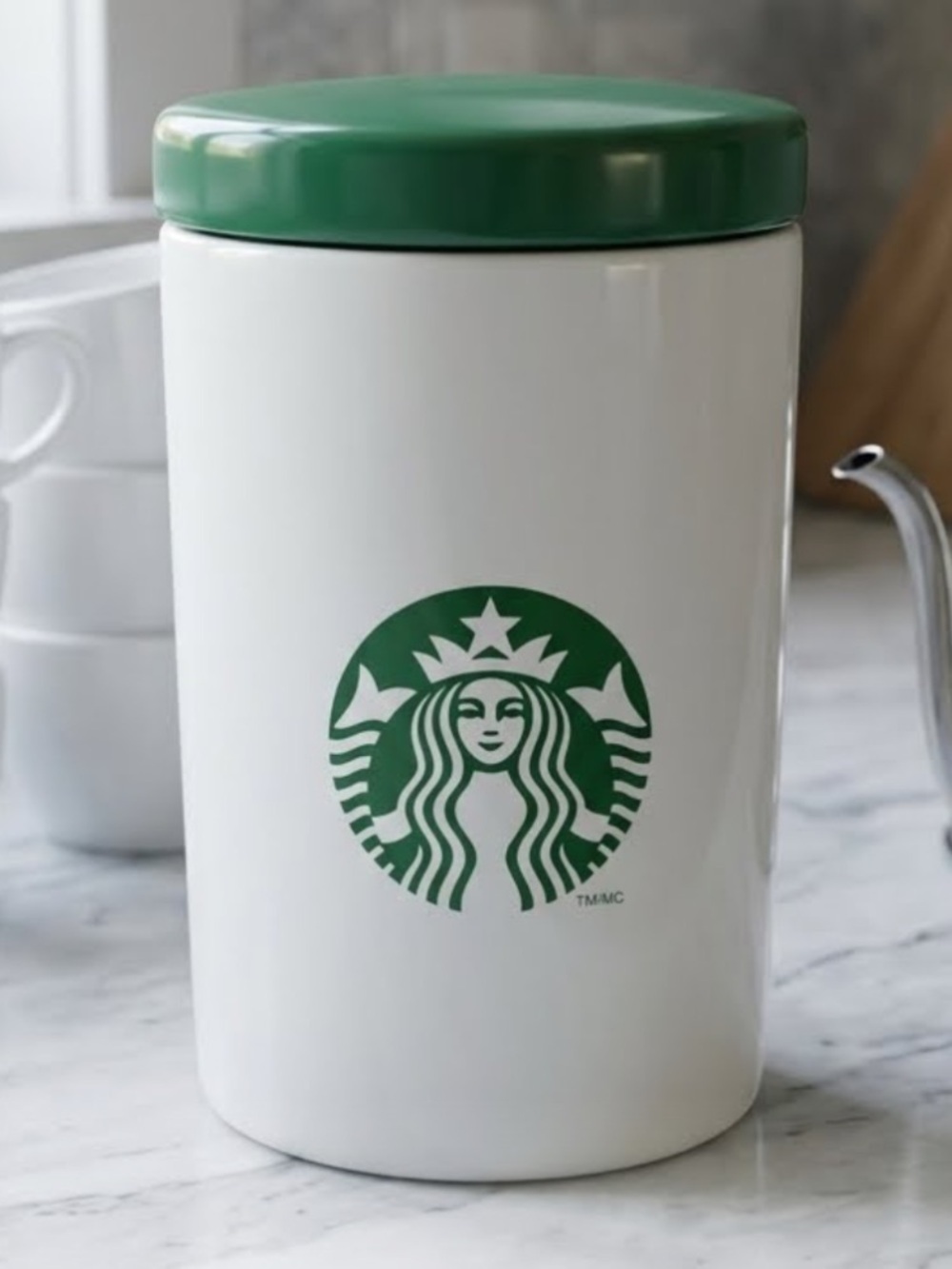 Starbucks Ceramic Canister
Large 9.5” Kitchen Storage Jar